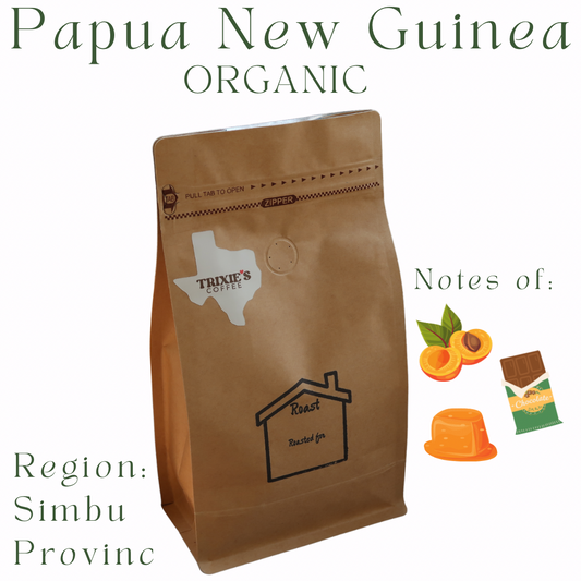 Organic Papua New Guinea | 16 oz | Sweet Apricot, Dark Chocolate, Caramelized Toffee