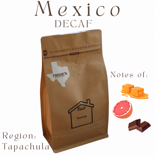 Decaf Mexican | 16 oz | Vibrant Grapefruit, Velvety Chocolate, Luscious Toffee